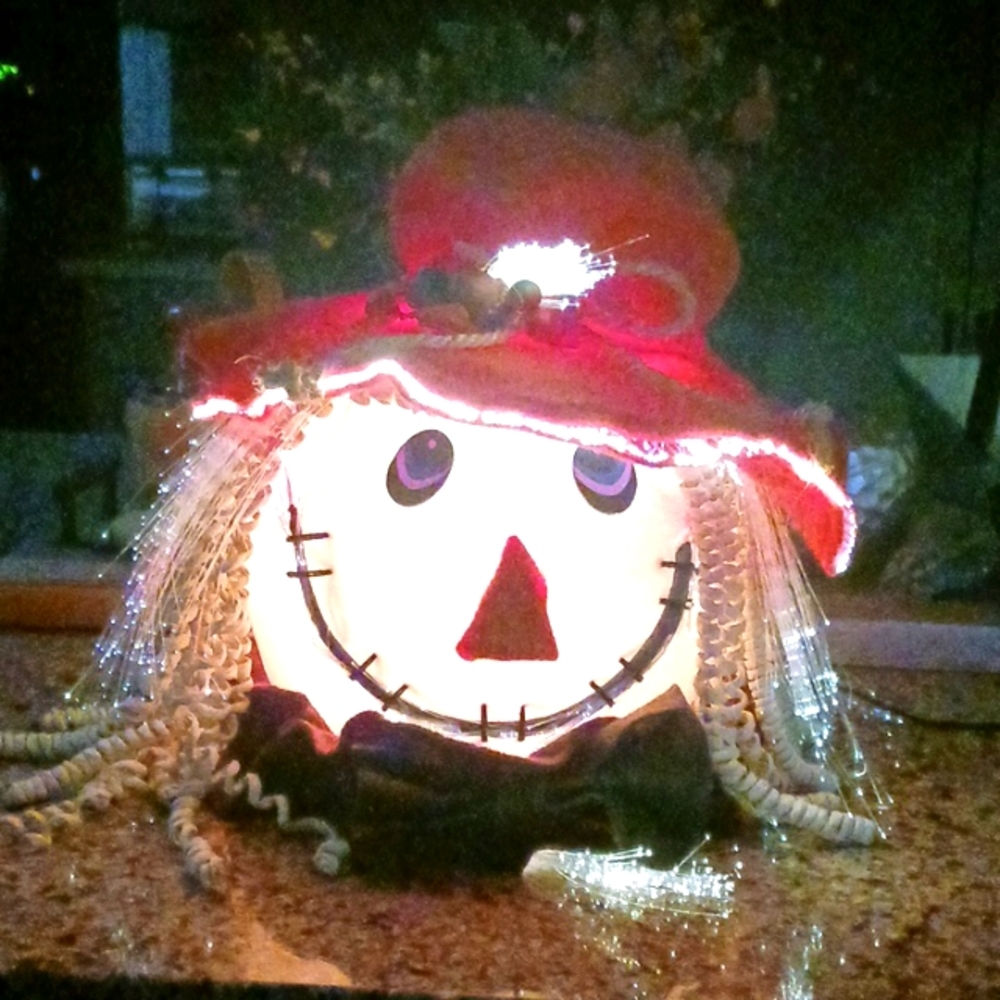 Vintage Creative Design Fiber Optic Scarecrow
